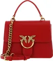PINKO Handtasche Umhängetasche Love One Top Handle Mini Light Red - Antique Gold rot