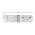 GAH Alberts Kistenband mit vernietetem Stift L 156mm Stahl roh, gelb galv. verz