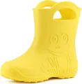 Ladeheid Eva Kinder Jungen Mädchen Gummistiefel Regenschuhe LA-CA-01 (Gelb, 26/27 EU)