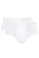Slip "SERIE NOBLESSE", (2er-Pack), Mit Eingriff, Gr. 4/S, weiss