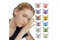 LuxusKollektion Haarclip Schmetterling Haarklammern Damen Transparent Matt 12er Set