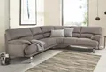 Ecksofa TRENDMANUFAKTUR "Cecilia II, in italienischen Design, bequem, hoher Sitzkomfort, L-Form", braun (tan), B:280cm H:87cm T:240cm