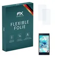 atFoliX Schutzfolie kompatibel mit Sony Xperia X Compact Folie, ultraklare und flexible FX Displayschutzfolie (3er Set)