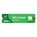 WD Green SATA SSD interne SSD 480 GB (M.2 2280 Modul für den Einsatz in Laptops und Desktop PCs, SLC-Caching-Technologie, Stoßfest, WD F.I.T. Lab™-zertifiziert) grün