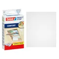 tesa INSECT STOP Fliegengitter für Dachfenster Premium - Insektenschutz für Fenster - Fliegen Netz selbstklebend ohne Bohren, 1,20 m x 1,40 m - Weiß (leichter Sichtschutz)