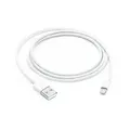 Apple Ladekabel Apple Lightning auf USB-A Stecker 1 m Weiß