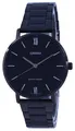 Casio schwarzes Zifferblatt Edelstahl analog MTP-VT01B-1B MTPVT01B-1 Herrenuhr