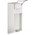 Relaxdays Eurospender Kunststoff Weiß Silber Hygienisch 500 ml