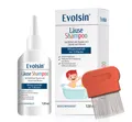 Evolsin Gelshampoo Läuseshampoo & Läusekamm für Erwachsene & Kinder ab 6 Monaten, Entfernt Kopfläuse