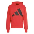 adidas Men's Essentials Big Logo French Terry Hoodie, Pure Ruby/Black, M