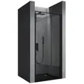 doporro Dusch-Drehtür Duschtür Nischentür dusche Duschabtrennung Duschkabine Teramo36, 80x195 cm, Einscheibensicherheitsglas 80 cm x 195 cm