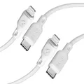 Spigen Durasync 2 Pack USB C auf Ligthning Kabel 1m 30W PD MFi Registriert Power Delivery Kompatibel mit iPhone 13 12 Mini SE 2020 11 Pro X XR XS Max 8 Plus iPad Air AirPods Pro und mehr