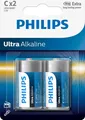 Philips Ultra Alkaline Batterie LR14 C, 2 Stk