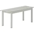 Muuto - Linear Steel Bank Outdoor, 110 cm, grau