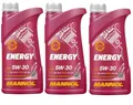 3x1 Liter 5W-30 Motoröl MANNOL Energy 5W30 VW 502.00 505.00 A3 B4 MB 229.3