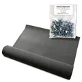 Gartenpirat Bitumen Dachpappe R333 schwarz 1 Rolle 7,5 m² Bitumenbahn zur Dacheindeckung Dachbahn inkl. 100 Stück Dachpappnägel verzinkt 3x15 mm