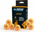 DONIC SCHILDKRÖT Tischtennisball "Jade", 6er Box, orange aus Kunststoff, für den Hobbyspieler - 1 Stück (618378)