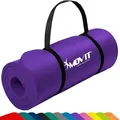 MOVIT Yogamatte Yogamatte 10/15 mm Dicke (1-St) lila 60 cm x 190 cm x 1.5 cm