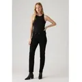 Levi's für Damen. 39250-0122 Klassische gerade Jeans schwarz (30/32), Lässig, Baumwolle, Denim