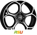 MAK Monza black mirror 7.5x18" ET42 LK5 108 ML 65.1 Alufelgen 18 Zoll