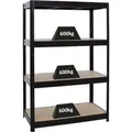 PROREGAL Schwerlastregal DINO HxBxT 180x120x60cm Fachlast 600kg Schwarz
