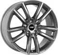 CMS C27 complete black gloss 6.5x16 ET47 - LK5/100 ML57.1 Alufelge schwarz