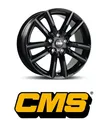 4x CMS C27 6,5X16 5/100 ET47 Schwarz Glanz