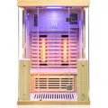 Dewello® Infrarotkabine Infrarotsauna KINGSTON 130cm x 105cm inkl. 4 Vollspektrumstrahler, 2 Karbonstrahler, 2 Personen
