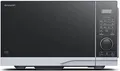 Sharp Mikrowelle YC-PC254AE-S 25L, Silber, 900W Mikrowelle, 1200W Grill, 2050W Heißluft, Halb-digitale Steuerung, 14 Programme, Kindersicherung, ECO-Modus, Vorheizfunktion