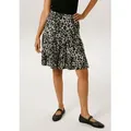 Aniston CASUAL Minirock mit extravagantem Animal-Print- jedes Teil ein Unikat- NEUE KOLLEKTION grau|schwarz 34