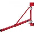 VEVOR Elektrischer Hebezeug-Stützarm 300 kg Tragkraft Hebezeughalter-Schwenkarm mit Stange Hebezeugrahmen aus Stahl, 180° schwenkbarer Gerüsthebeze