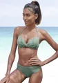s.Oliver Push-Up-Bikini-Top "Spain", in Wickeloptik, Gr. 34 - Cup B, oliv Cup B
