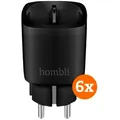 Hombli Smart Plug Schwarz 6er-Pack