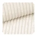 novely® PORTO - Polsterstoff in Breitcord-Optik - Ultraweicher Möbelstoff - Pflegeleichte Meterware 1 lfm | Farbe: 38 Creme Elfenbein
