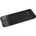 DataTraveler 70 128 GB, USB-Stick schwarz, USB-C 3.2 (5 Gbit/s)