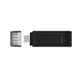 Kingston DataTraveler 70 USB-Stick mit 128 GB Kapazität Schwarz