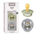 BIBS Colour Schnuller 2er-Pack BPA-frei Kirschform Nippel. Naturkautschuk/Latex