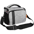 FOSOTO Kameratasche Schultertasche für SLR-Kamera und Zubehör Kompatibel mit Nikon D3500 D5600 D610 D3200 D7500, Canon 2000D 60D 80D 90D 6D MarkII 77D, Fujifilm X-T20 X-A5 X-TYG100 mit Regenhülle