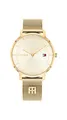 Tommy Hilfiger Analog Quarzuhr für Damen mit Goldfarben Edelstahl-Mesh-Gliederarmband - 1782286
