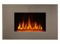 CHEMIN'ARTE - Elektrischer Wandkamin Pure Inox 90 cm LED-Flammeneffekt, programmierbare Heizung, Fernbedienung
