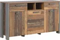 Sideboard CLIF 3 Türen 2 Schubladen Optik: Old Wood Vintage von Forte