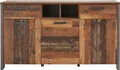 Sideboard FORTE "Clif", grau (old wood vintage, beton, optik), B:156,4cm H:86,3cm, Sideboards, Sideboard, Breite 156 cm