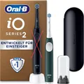 Oral-B iO Series 2 Duo Black & Green Elektrobürsten-Set Etui