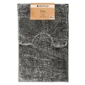 RESTILO Badematte Toilettenmatte Set 50x80 40x50 cm Badteppiche Badvorleger rutschfest Bati Stahl