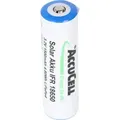3,2 Volt Solar Akku Lithium 18650 IFR LiFePo4 Akku mit Kopf ungeschützt, 1400-1500mAh, Abmessungen ca. 66,1x18mm