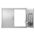 VEVOR 787x609x46mm Grillinsel Zugangstür Außenküchentür Edelstahl
