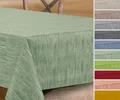 Wachstuchtischdecke rund oval eckig, Georginias Tischdecke abwischbar, Farbe und Größe wählbar (Oval 140 x 220 cm Antikgrün)