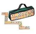 Philos Spiel Domino Doppel 6 groß, Kinderspiel, Holzspiel, Legespiel, Gesellschaftsspiel