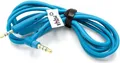 vhbw Audio AUX Kabel kompatibel mit Bose QuietComfort 35, 25 Kopfhörer - Audiokabel 3,5 mm Klinkenstecker, Mikrofon, Rufannahme-Taste, 150 cm Blau