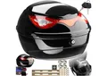 tectake Topcase Motorradkoffer, (Volumen 22 l), für Mofas, Roller, Motorräder und Quads